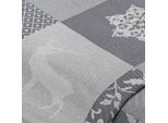 Jacquard "Weihnachts-Patch", grau-color