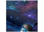 Baumwollstoff-Digitaldruck "Galaxy", Serie Ria, dunkelblau-color