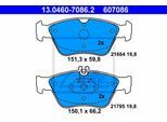 ATE Bremsensatz, Scheibenbremse Bremsensatz-Vorn und Hinten sg00000dff Hinterachse voll 290mm 25mm für Mercedes Chrysler