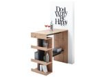 Livetastic Bartisch , Schwarz, Eiche Artisan , Holzwerkstoff , rechteckig , 50x103x108 cm , Esszimmer, Esstische, Stehtische