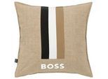 Hugo Boss Zierkissen , Beige , Textil , 45x45 cm , Heimtextilien, Wohntextilien, Kissen, Zierkissen