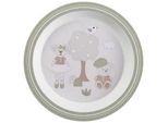 My Baby Lou Kinderteller , Braun, Grün , Kunststoff , Tier , rund , 2.2 cm , Lfgb , lebensmittelecht , Füttern, Kindergeschirr & Kinderbesteck