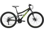 Mountainbike BIKESTAR Gr. 38, schwarz, Fahrräder, Damen, 38cm, 26 Zoll (66,04cm), für Damen und Herren, Kettenschaltung