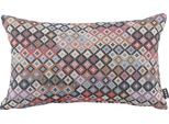 Dekokissen H.O.C.K. "Hugo", bunt (rot, orange, schwarz, rosa, gemustert), B:30cm H:10cm L:50cm, Baumwolle, Polyester, Dekokissen_Sitzkissen_Kissenhüllen, mit trendigem Muster, Kissenhülle mit Füllung, 1 Stück