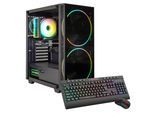 GAMEMAX Gaming-PC "Black Hole 7636 AMD Ryzen 5 7500F RTX 5070Ti 32GB DDR5 1TB SSD", schwarz, Microsoft Windows 11 Home (64 Bit), 32 GB RAM 1.000 GB SSD, Desktop-PCs, Windows 11, DDR5 RAM