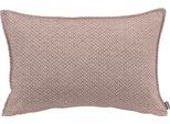 Dekokissen H.O.C.K. "Ivy", rot (rot, bordeaux, gemustert), B:40cm H:10cm L:60cm, Polyester, Dekokissen_Sitzkissen_Kissenhüllen, leicht gemustert, Kissenhülle mit Füllung, 1 Stück