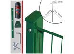 Fa-Bausysteme Doppelstabzaun Moosgrün 6-5-6 Leiste 1630 mm 7,5 m