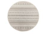 Teppich THE CARPET "Calgary round", beige, H:1mm Ø:120cm, Polypropylen, Teppiche, Teppich, moderner robuster In und Outdoor Teppich