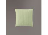 Kissenbezug IRISETTE "Lumen 8129", grün (lind), B:40cm L:40cm, Interlock-Jersey, Obermaterial: 100% Baumwolle, Kissenbezüge, Kissenbezug, hochwertig und traumhaft weich