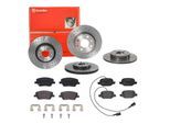 BREMBO Bremsensatz, Scheibenbremse sg00000ecd Hinterachse Gelocht/innenbel. 240mm 22mm für Opel ABARTH Fiat KIA