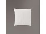 Kissenbezug IRISETTE "Lumen 8129", beige (natur), B:40cm L:40cm, Interlock-Jersey, Obermaterial: 100% Baumwolle, Kissenbezüge, Kissenbezug, hochwertig und traumhaft weich