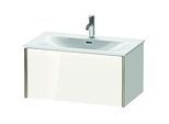 Duravit XViu Waschtisch-Unterschrank XV40340B122 81 x 39,7 x 48 cm, weiß hochglanz, 1 Auszug, champagner matt