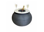 COOTAB COOLER TABLE 3-in-1 Loungetisch mit Acryl-Kühler Milano 40 cm