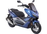 Motorrad LUXXON "Silvermax", blau (blau, schwarz), Motorroller, 120 km/h, B:755cm H:1.130cm L:1.930cm