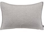 Dekokissen H.O.C.K. "Ivy", grau (grau, gemustert), B:40cm H:10cm L:60cm, Polyester, Dekokissen_Sitzkissen_Kissenhüllen, leicht gemustert, Kissenhülle mit Füllung, 1 Stück