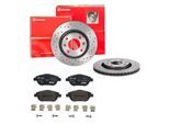 BREMBO Bremsensatz, Scheibenbremse Bremsensatz-Vorderachse XTRA LINE sk8k0f49h2 Vorderachse Gelocht/innenbel. 266mm 22mm für Peugeot Citroën DS Opel V