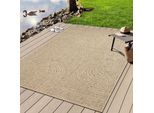 Teppich MERINOS "Kenzy 7", beige (natur), B:200cm H:10mm L:290cm, Polypropylen, Teppiche, Teppich, robuster In- und Outdoor Teppich im natürlichen Jute-Look, wetterfest