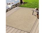 Teppich MERINOS "Kenzy", beige (natur), H:10mm Ø:120cm, Polypropylen, Teppiche, Teppich, robuster In- und Outdoor Teppich im natürlichen Jute-Look, wetterfest
