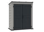 Duramax Kunststoff Gartenhaus 171x92 Geräteschuppen Garten Gerätehaus Drehtüren, H. 202 x B. 171 x T. 92 cm