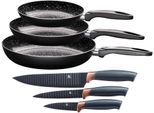 Pfannen-Set KING "Küchenstart", schwarz, Ø:28cm, Pfannen, Induktion, Keramikbeschichtung