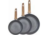 Pfannen-Set KING "Essential", grau, Ø:28cm, Pfannen, Induktion