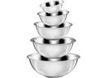 Schüssel KING, silber (edelstahlfarben), Edelstahl, Schüsseln, Schüssel, ineinander stapelbar, 16/20/24/28/32 cm