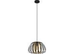 EGLO Hängeleuchte "ENCINITOS", gold (schwarz, goldfarben), Ø 37,5 H: 110cm, 1 Stk., Leuchten, Hängeleuchte in schwarz und gold aus Stahl - exkl. E27 - 40W, Hängeleuchte