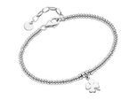 Armband SMART JEWEL "Kleeblatt, Silber 925", silber, Armbänder, Damen, 19cm, Silber 925 (Sterlingsilber), Armband