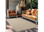 Outdoorteppich AYYILDIZ TEPPICHE "GIZA 1410", beige, B:120cm H:3mm L:170cm, Polypropylen, Teppiche, Outdoorteppich, Läufer, In- und Outdoor, Wetterfest, Wasserabweisend, robust