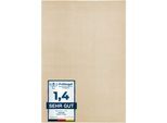 Teppich ANDIAMO "Arezzo", beige (creme), B:60cm H:16mm L:110cm, Polyester, Teppiche, Teppich, Uni Farben, weicher Flor, waschbar, ideal im Wohnzimmer & Schlafzimmer