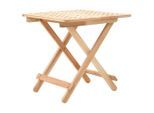 vidaXL Klappbarer Beistelltisch Walnussholz Massiv 50x50x49 cm