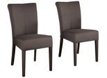 Home affaire Esszimmerstuhl "Queen" (Set) 2 Stk.Beine aus massiver Buche, wengefarben lackiert, Polsterstuhl