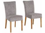 Home affaire Esszimmerstuhl "Queen Polsterstuhl BESTSELLER" (Set) 2 Stk.verschiedene Bezüge, Gestell Massivholz