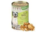 Lyra Pet Lecker.Pet Paula's 100 % Hähnchen und Karotte Hundefutter Nassfutter 18x400 g