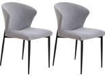SalesFever Esszimmerstuhl "Dallas 2er-Set" (Set) 2 Stk.mit Metallgestell, B 63, H 87, T 56 cm
