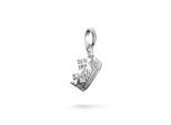 Charm-Einhänger THOMAS SABO "Charm Krone mit Zirkonia - Connect", silber (silberfarben, kristallweiß, kristallweiß), Charms, Damen, Silber 925 (recycelt), mit Zirkonia (synth.)
