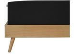 Spannbettlaken SCHIESSER "Flexi aus 95% Baumwolle und 5% Elastahan in Premium-Qualität", schwarz, B:100cm L:200cm, Jersey-Elasthan, Obermaterial: 95% Baumwolle, 5% Elasthan, Bettlaken, Spannbettlaken, für hohe Matratzen und Boxspringbetten geeignet, Made in Green