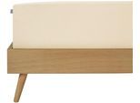 Spannbettlaken SCHIESSER "Flexi aus 95% Baumwolle und 5% Elastahan in Premium-Qualität", beige (creme), B:150cm L:200cm, Jersey-Elasthan, Obermaterial: 95% Baumwolle, 5% Elasthan, Bettlaken, Spannbettlaken, für hohe Matratzen und Boxspringbetten geeignet, Made in Green