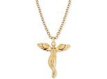 Kette mit Anhänger ENGELSRUFER "Engel", gold (gelbgoldfarben), Halsketten, Damen, Silber 925 (Sterlingsilber), L: 44