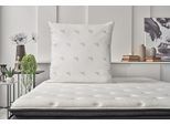 Naturfaserkissen YATAS BEDDING "Bambus Majestät, Kopfkissen 40x80, 80x80 cm", weiß, B:80cm L:80cm, Bezug: 100% Baumwolle. Füllung: 80% Polyester, 20% Viskose, Kopfkissen, atmungsaktiv, allergiker geeignet (Hausstauballergiker)