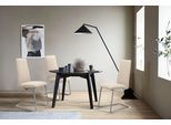 Polsterstuhl STRESSLESS "Laurel", beige (cream batick, chrom matt), B:53cm H:105cm T:60cm, Leder BATICK: BATICK ist ein leicht korrigiertes, durchgefärbtes und genarbtes Möbelleder, bei dem die meisten Unebenheiten und Spuren in der Regel entfernt wurden., Stühle, Polsterstuhl, High Back, Größe L, mit Beinen aus Stahl in Chrom matt