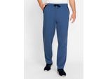 Trainingshose CATAMARAN, Herren, Gr. 24/25, Unterbauchgrößen, blau (jeansblau), 50% Baumwolle, 50% Polyester, unifarben, lang, Hosen Trainingshose
