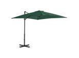 vidaXL Ampelschirm mit Aluminium-Mast 250x250 cm Grün