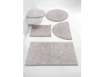Badematte GRUND Gr. 1, grau, rechteckig (45cm x 50cm ) WC-Vorleger rechteckig, 1 Stk., Badematten, Badematte