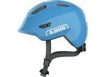 Kinderfahrradhelm ABUS "SMILEY 3.0" Gr. S, blau (shiny blau), Helme, Kinder, S Kopfumfang: 45cm - 50cm