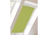 Dachfensterplissee SUNLINES "Young Style Crush", grün (limette, weiß), B:117,4cm H:115,9cm, Obermaterial: 100% Polyester, Plissees, mit Führungsschienen