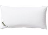 3-Kammer-Kopfkissen FJÖDUR "Fleur, Kissen Made in Germany", weiß, B:40cm L:80cm, Bezug: 100% Baumwolle. Füllung Außenkammer: 50% Daunen, 50% Federn. Füllung Innenkammer: 100% Federn, Kopfkissen, Das 3-Kammerkissen gibt es in den Größen 40 x 80 und 80 x 80 cm.