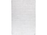 Teppich TOM TAILOR HOME "Shine uni" Gr. 6, beige (naturweiß), B:190cm H:8mm L:290cm, Viskose, Teppiche, Teppich, Handweb Teppich, 100% Viskose, handgewebt, mit elegantem Schimmer