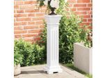 vidaXL Säulen-Pflanzenständer Klassischer Stil Quadratisch MDF