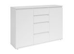 Boxxx Kommode Brest, Weiß, Kunststoff, 2 Fächer, 4 Schublade(n) Schubladen, 119x84x35 cm, Typenauswahl, stehend, in verschiedenen Größen erhältlich, Wohnzimmer, Kommoden & Sideboards, Kommoden